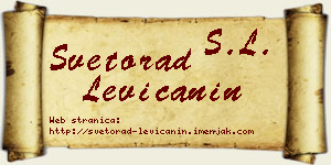 Svetorad Levičanin vizit kartica
